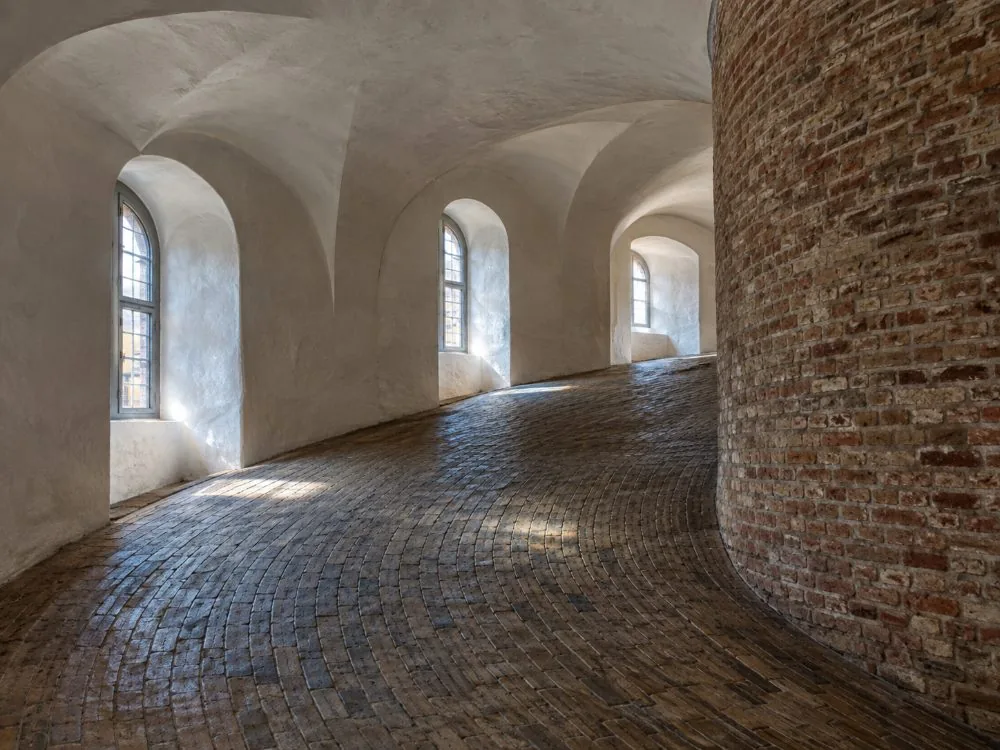 The Round Tower, Rundet&aring;rn, seen from K&oslash;bmagergade in Copenhagen
